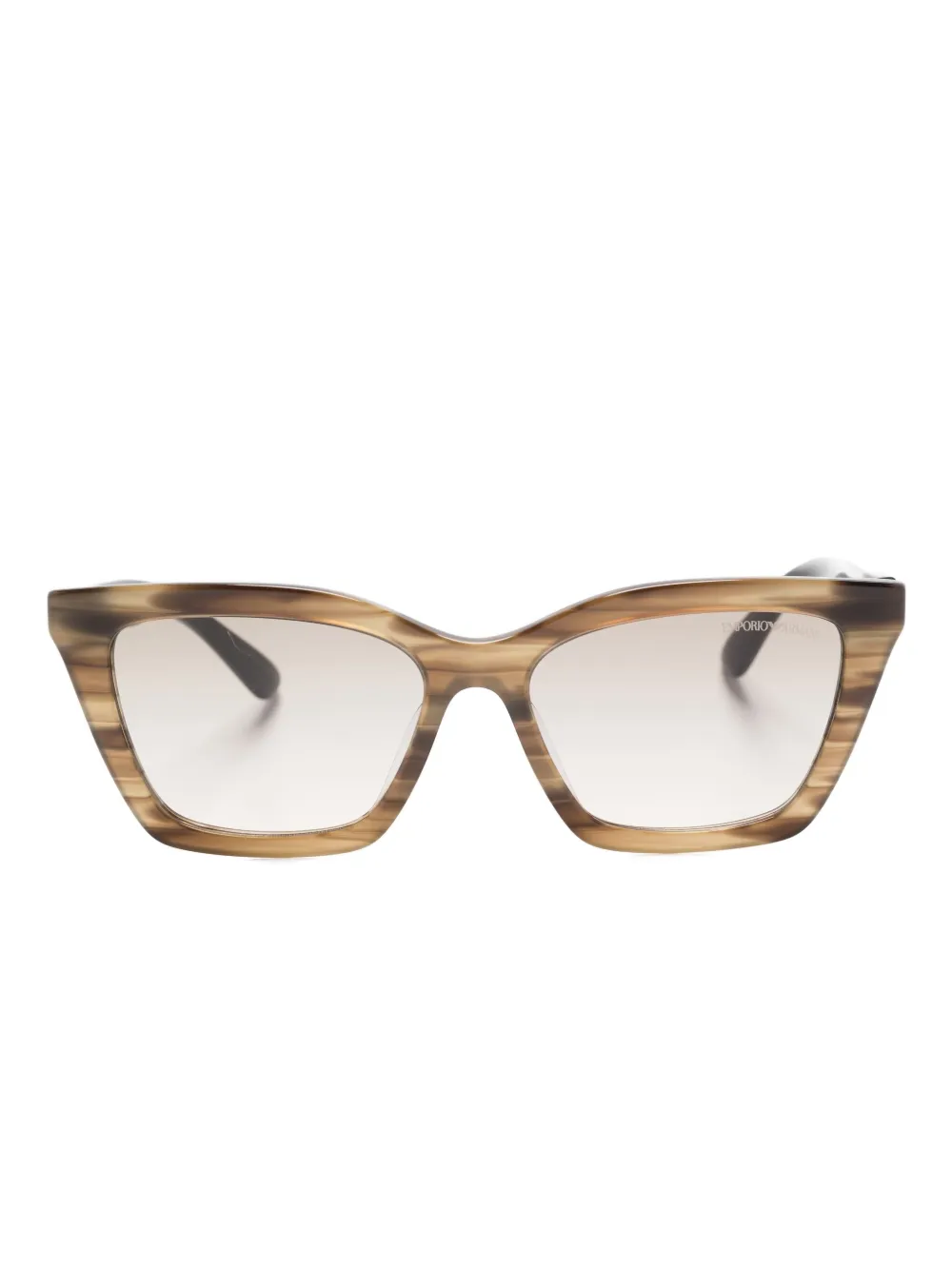 Emporio Armani Zonnebril met cat-eye montuur Groen