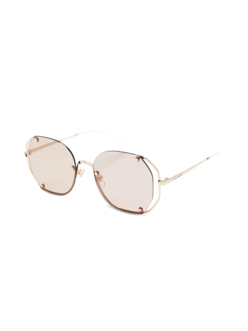 Emporio Armani geometric-frame sunglasses Goud
