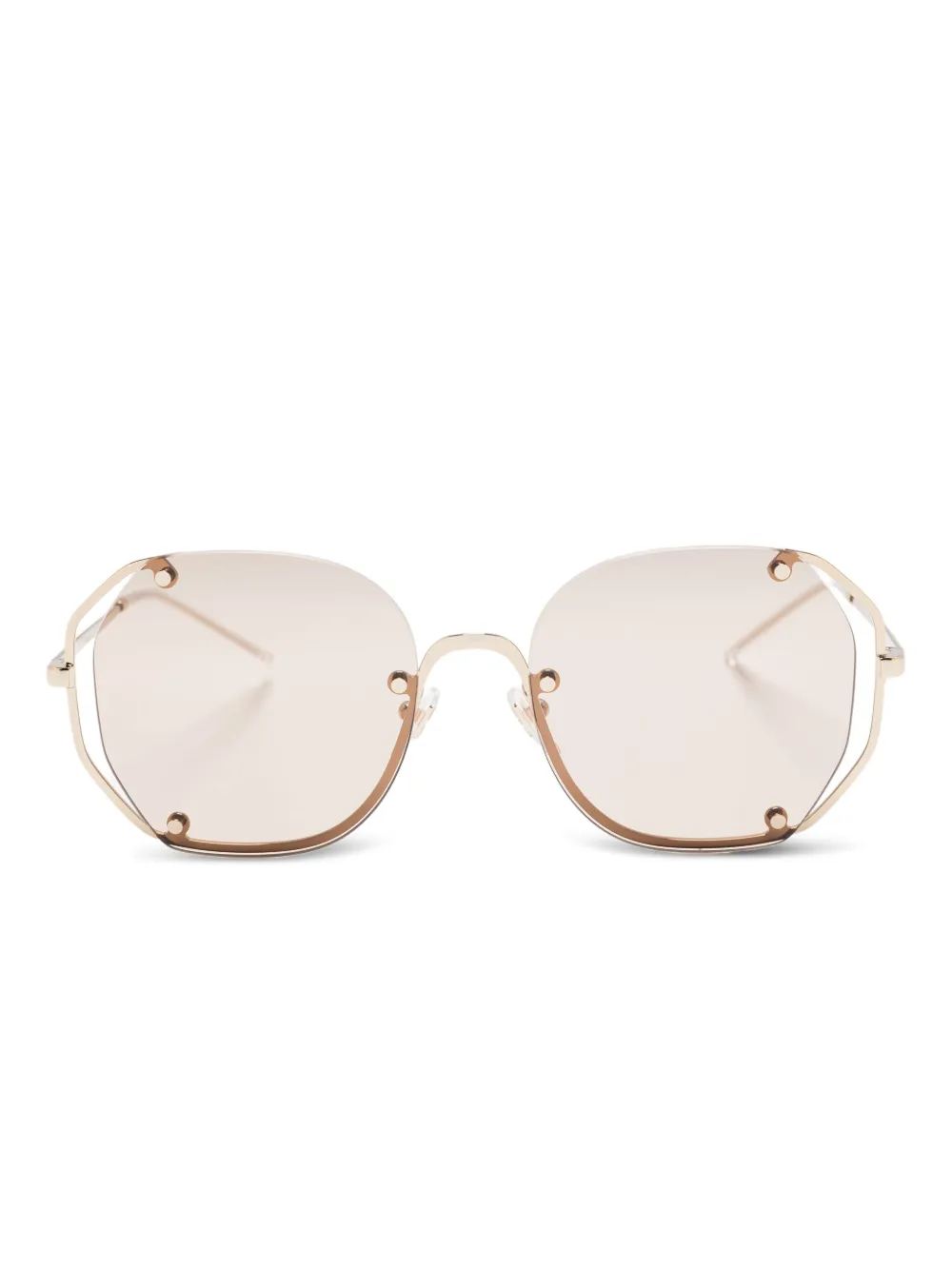 Emporio Armani geometric-frame sunglasses Goud