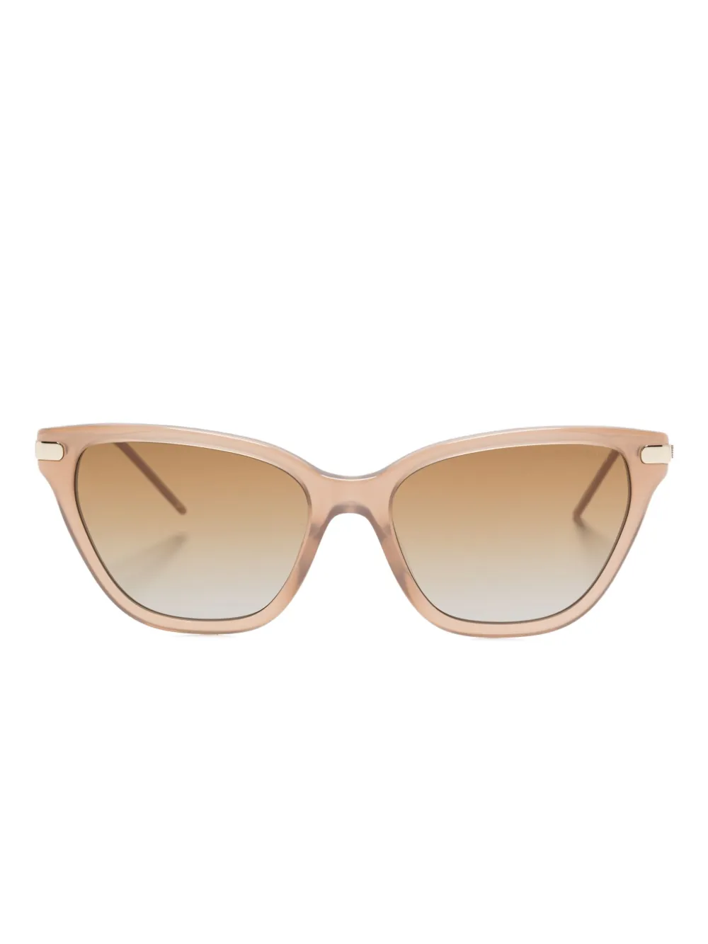Emporio Armani Zonnebril met cat-eye montuur Bruin
