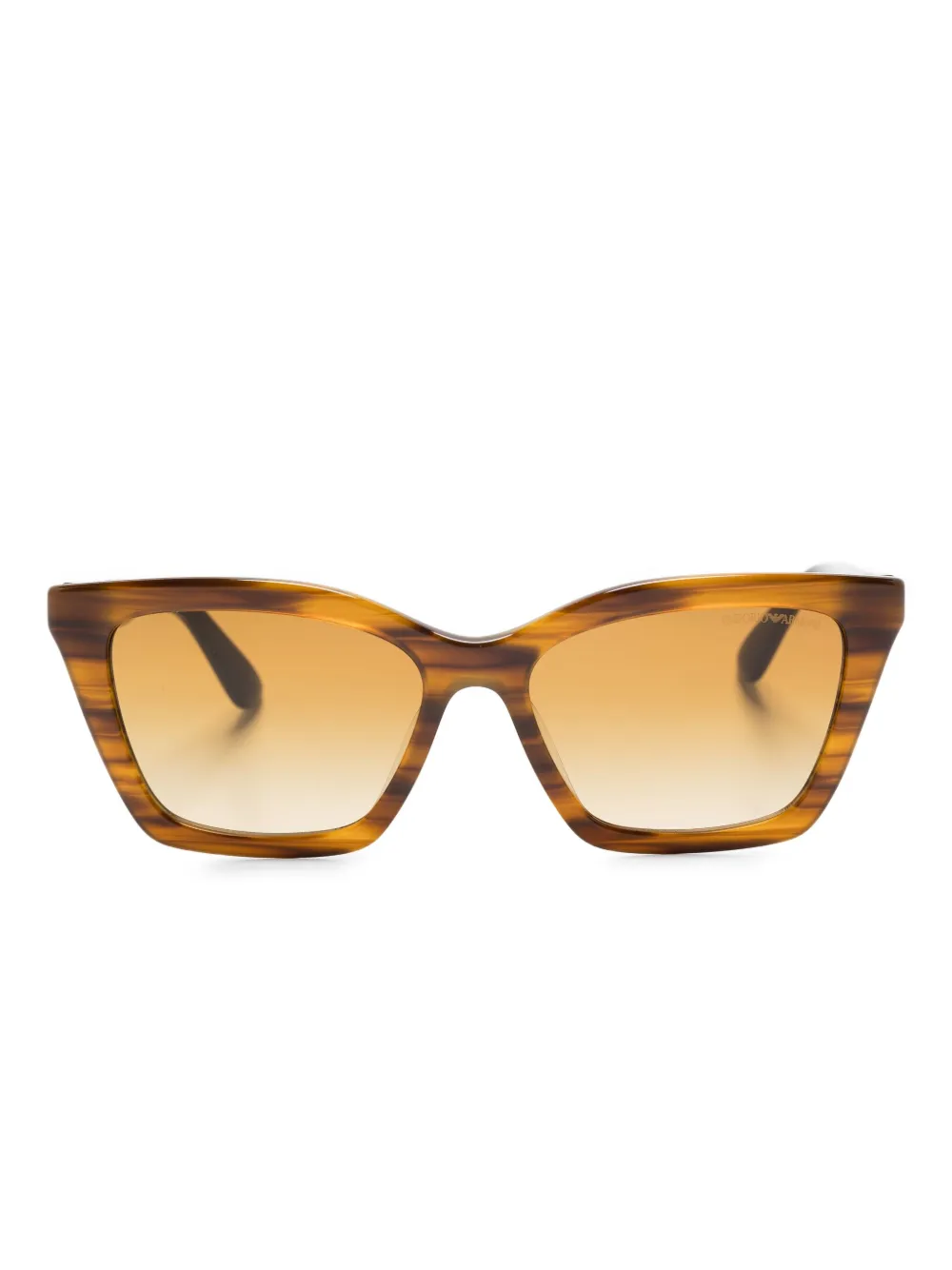 Emporio Armani striped cat-eye sunglasses Geel