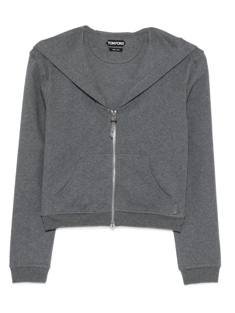 TOM FORD Hoodie met rits Grijs