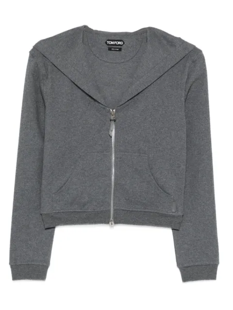 TOM FORD hooded zip-up hoodie