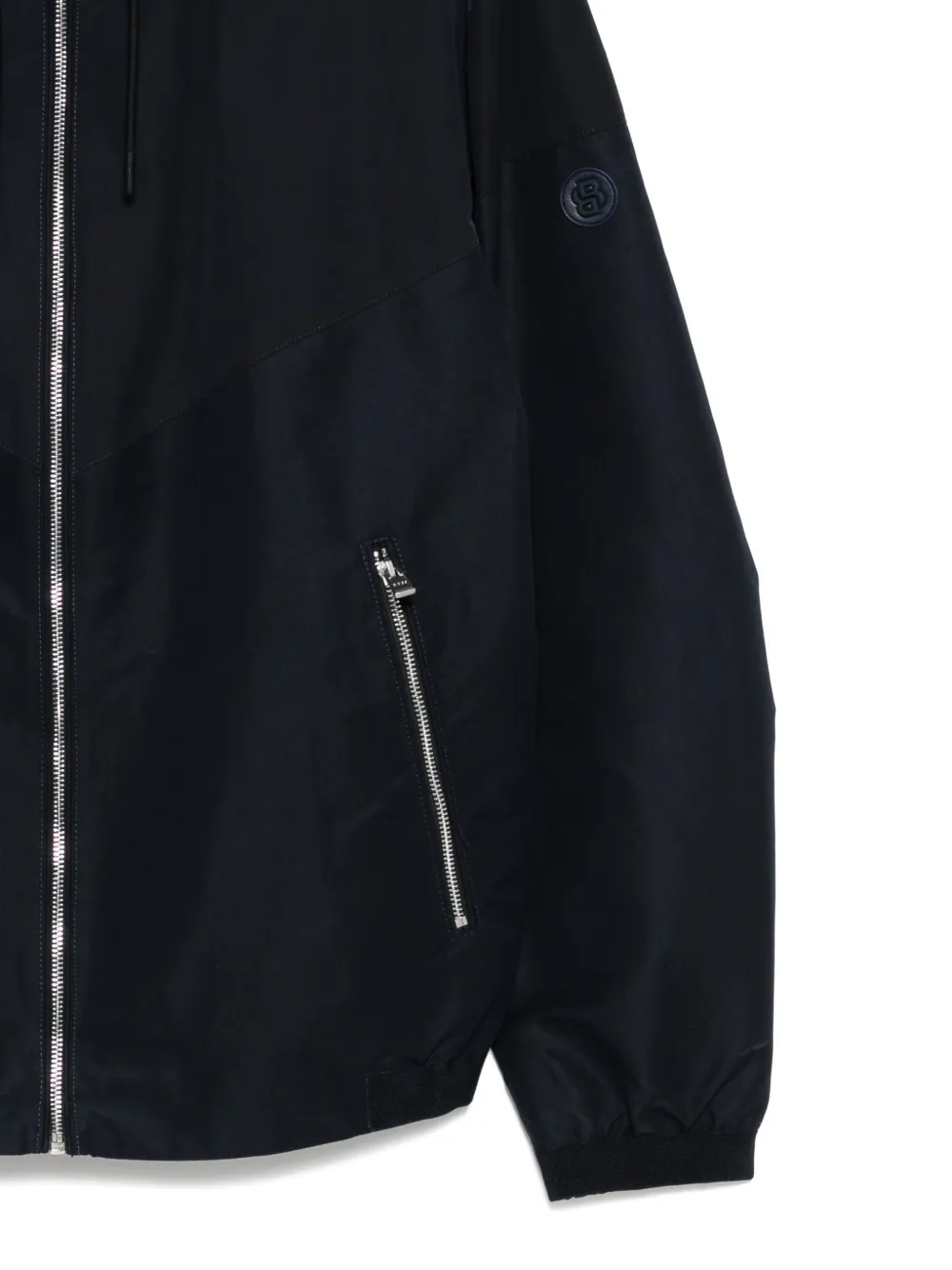 BOSS Waterafstotend donsjack Blauw