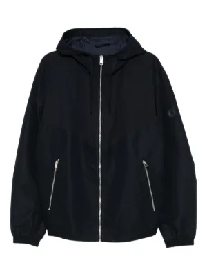Emporio Armani ジップアップ フーデッドジャケット | ブルー