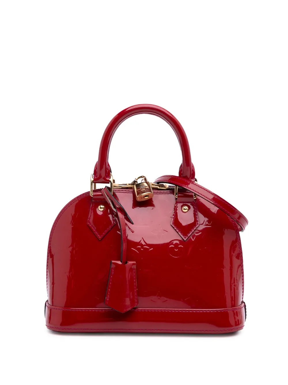 Louis Vuitton Pre-Owned 2013 Monogram Vernis Alma BB satchel - レッド Louis Vuitton Pre-Owned 2013 Monogram Vernis Alma BB satchel - レッド