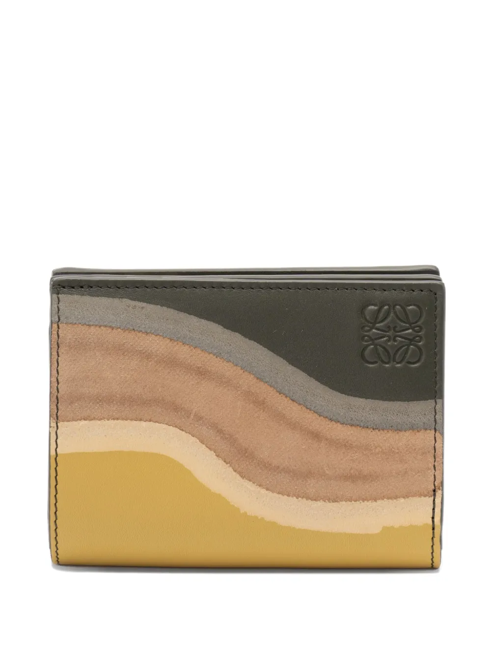 Landscape leather wallet