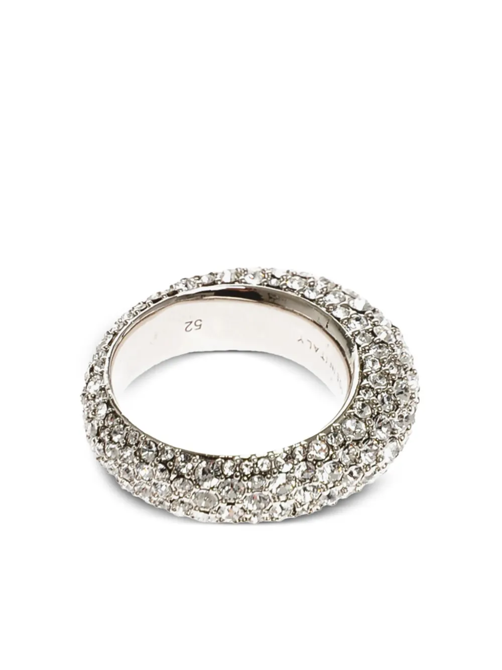 Amina Muaddi Cameron ring verfraaid met stras - Zilver
