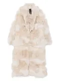 Blancha shearling coat - Neutrals