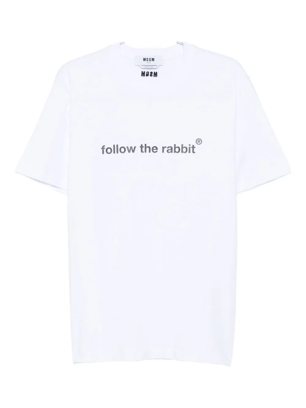 MSGM lettering-print T-shirt Wit