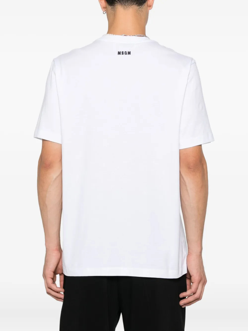 MSGM lettering-print T-shirt - Wit