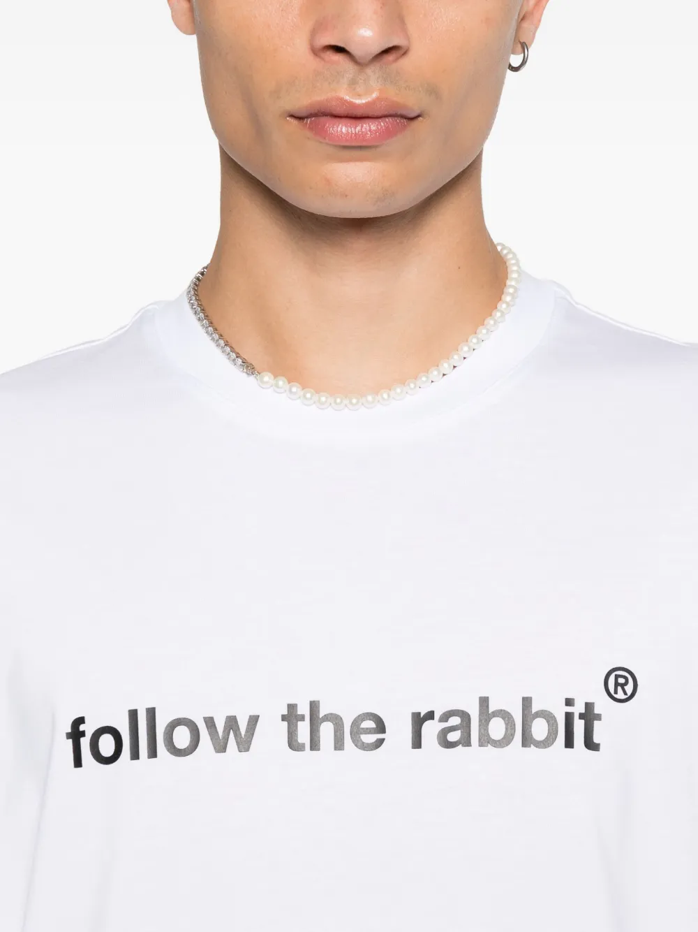 MSGM T-shirt met print Wit