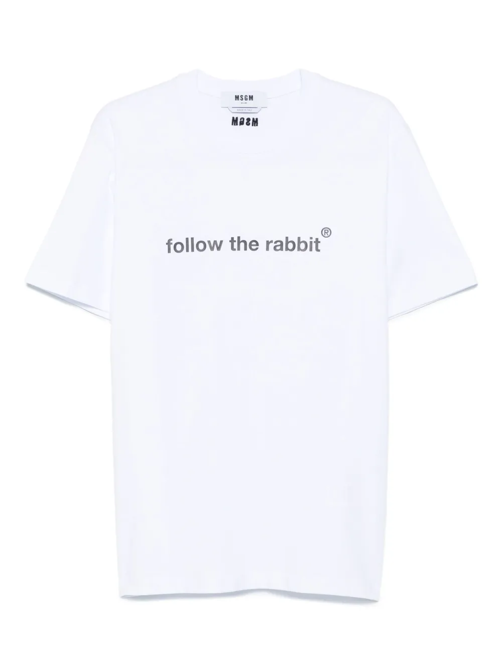 lettering-print T-shirt