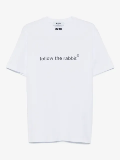 MSGM lettering-print T-shirt