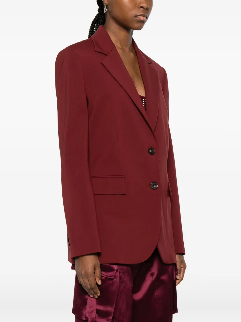 Pt Torino Single-breasted Blazer In Red