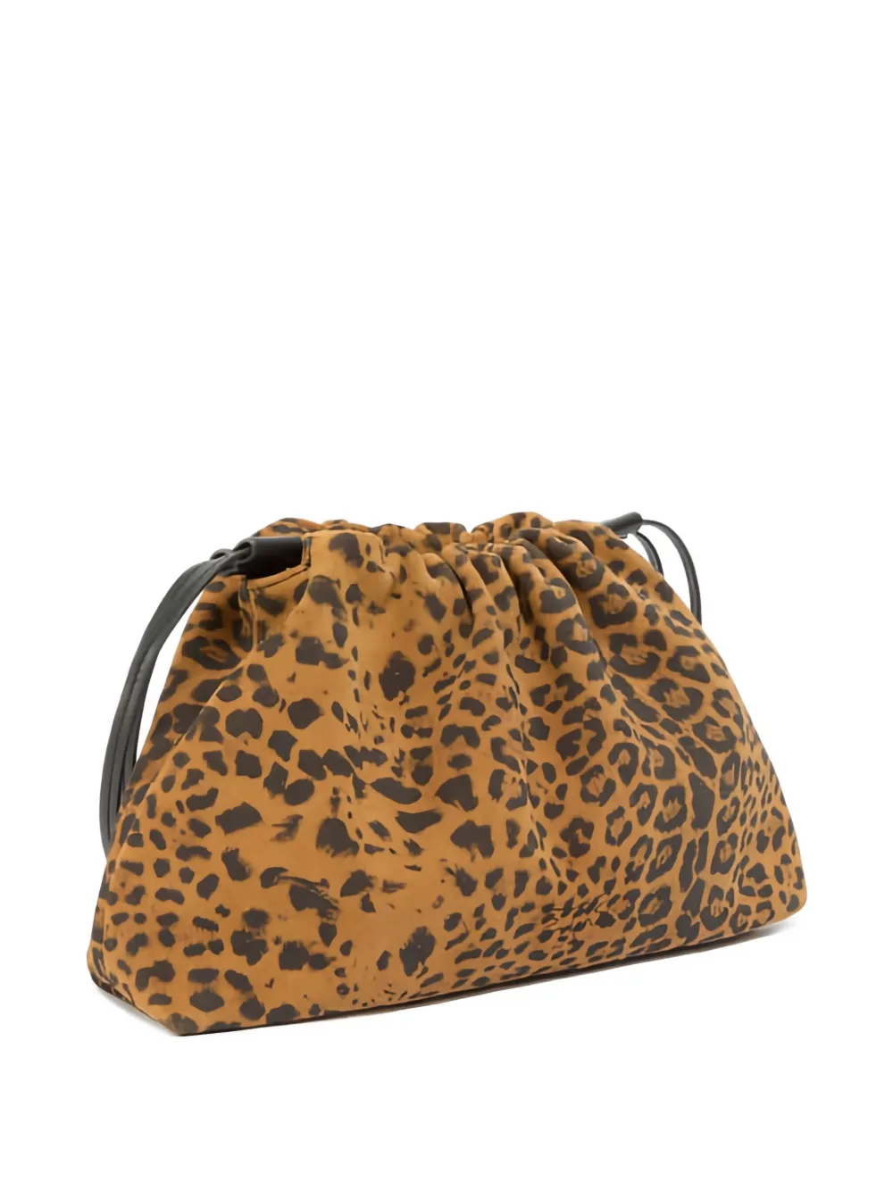 Pinko Small Leopard-print Clutch Bag In Brown