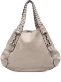Gucci Pre-Owned 2016-2025 Guccissima Horsebit Pelham shoulder bag - White