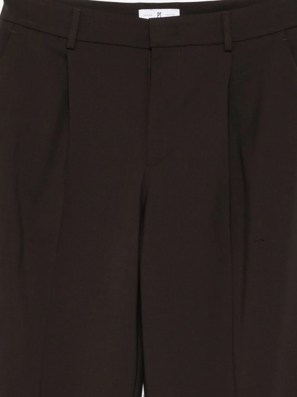 Pt Torino Pleated Trousers In Black