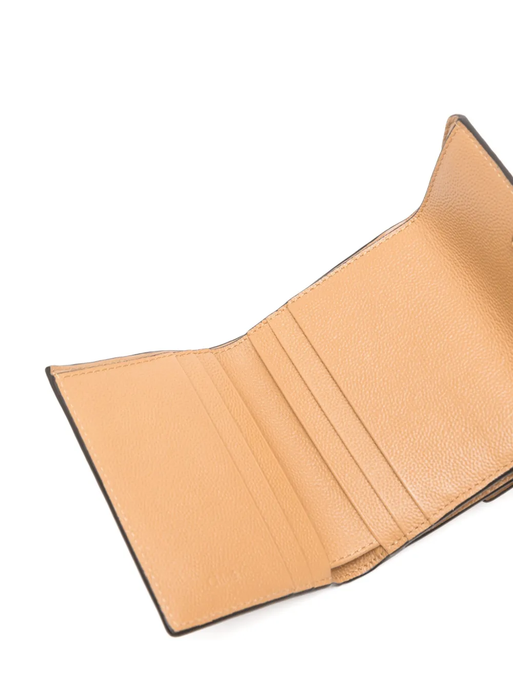 Chloé charm-detail leather wallet Bruin