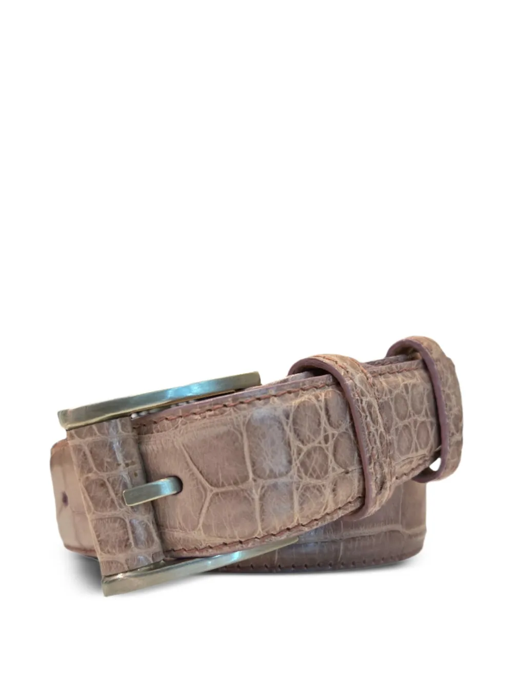alligator-skin buckle belt