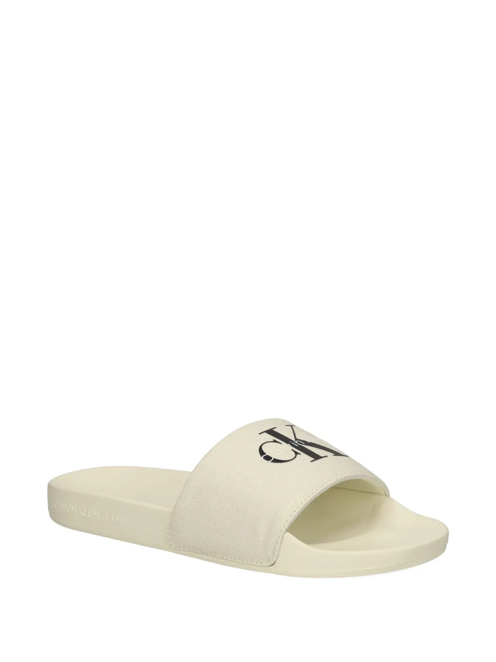 Calvin Klein Jeans logo-embellished slides Neutrals