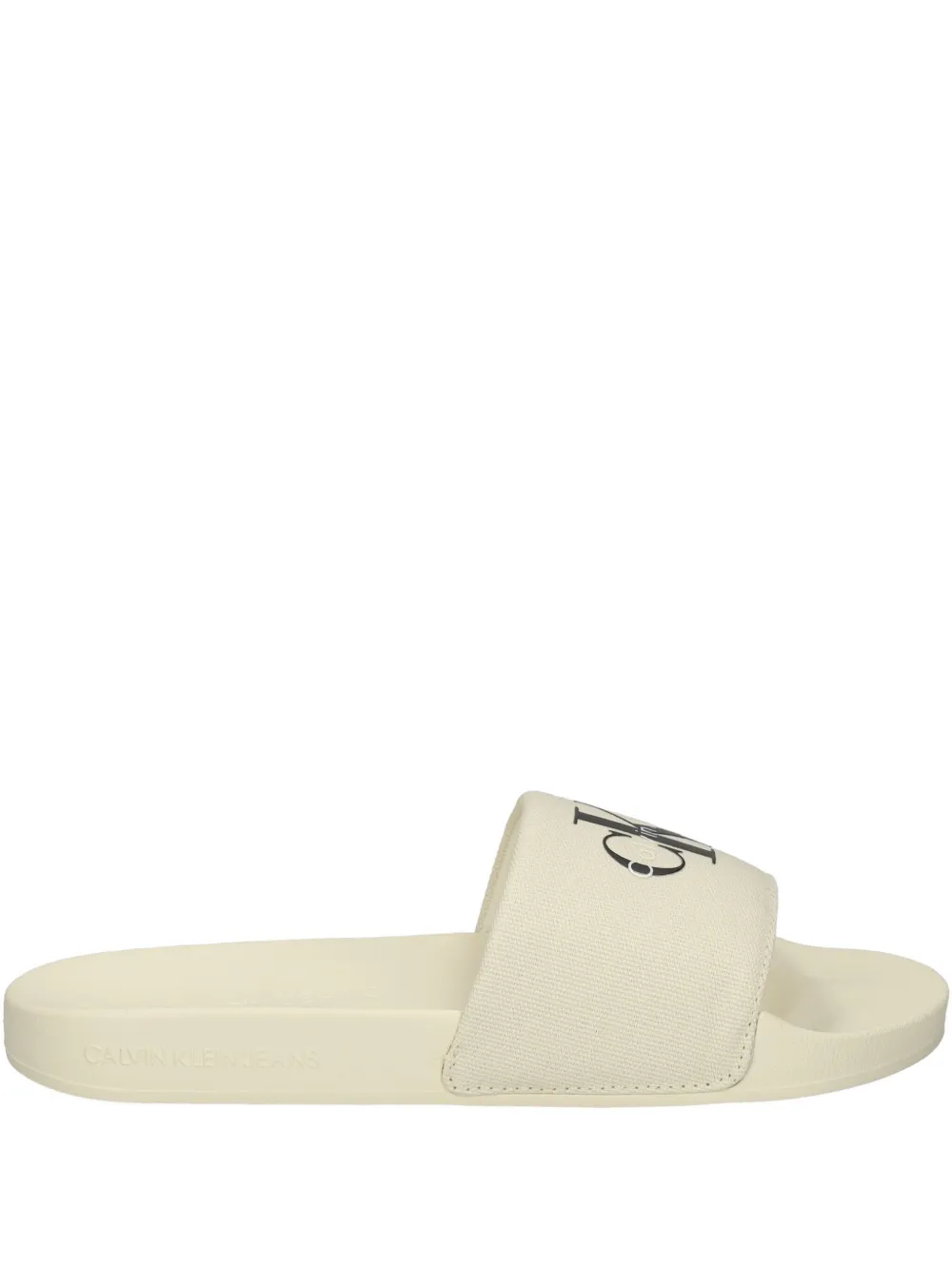 Calvin Klein Jeans logo-embellished slides Neutrals