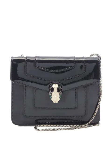 Bvlgari Pre-Owned شنطة كروس 'سيربانتي فوريفر' صغيرة لامعة 2000-2025
