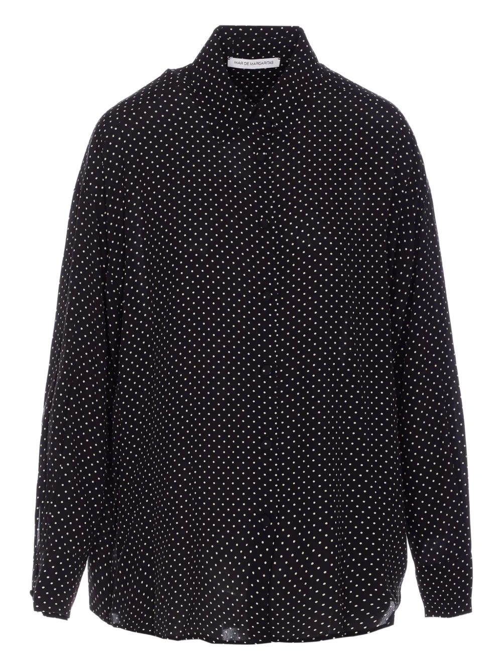 MAR DE MARGARITAS Clelia button-down shirt - ブラック MAR DE MARGARITAS Clelia button-down shirt - ブラック
