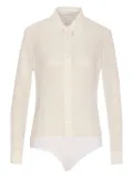 MAR DE MARGARITAS buttoned bodysuit - White