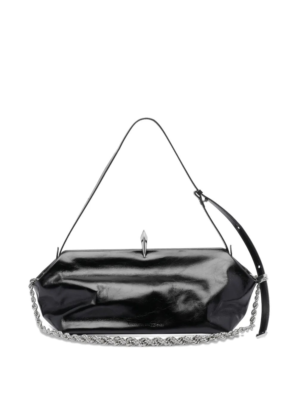 Benedetta Bruzziches medium leather shoulder bag Zwart