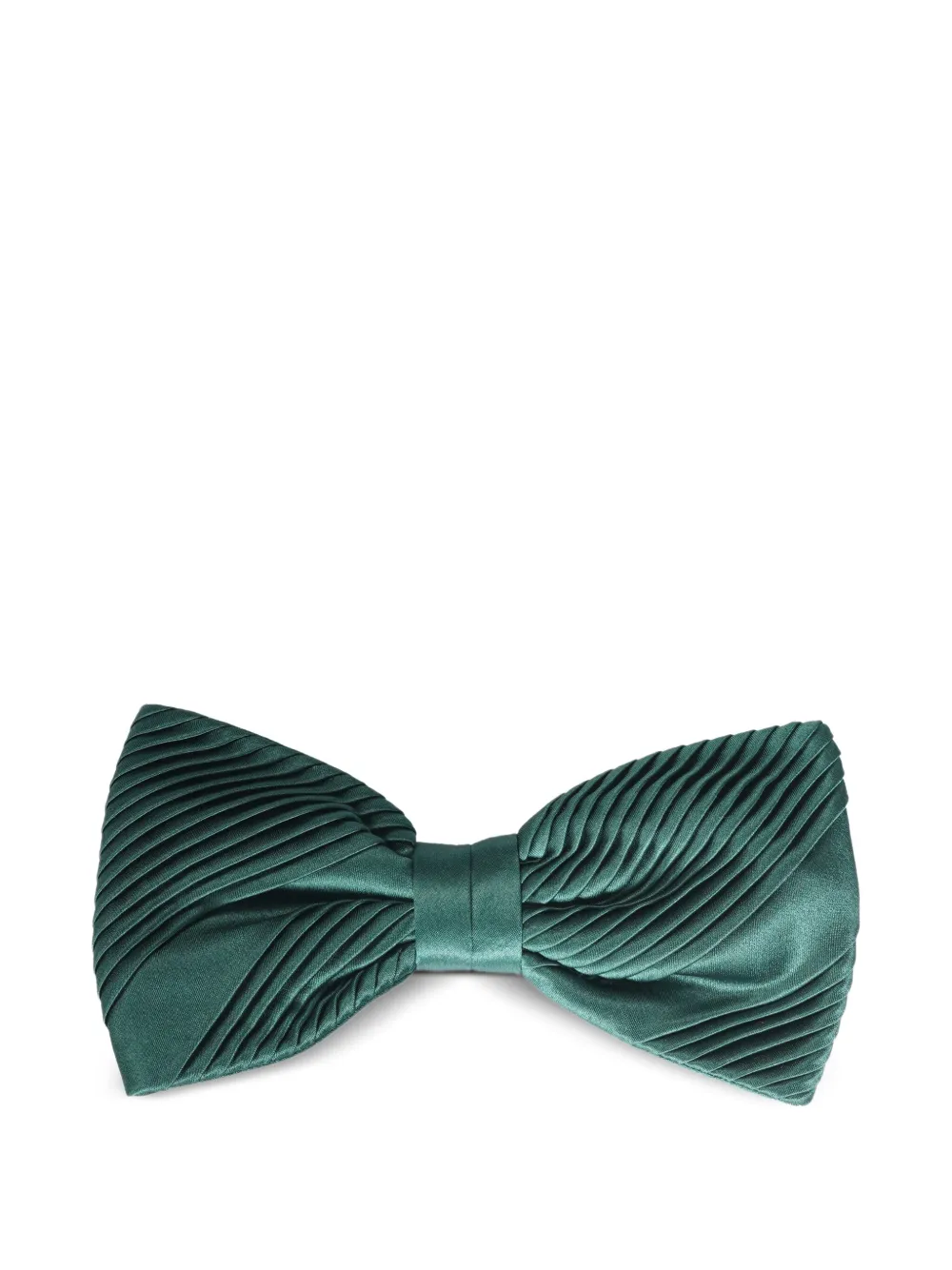 Stefano Ricci pleated silk bow tie | Green | Image 1