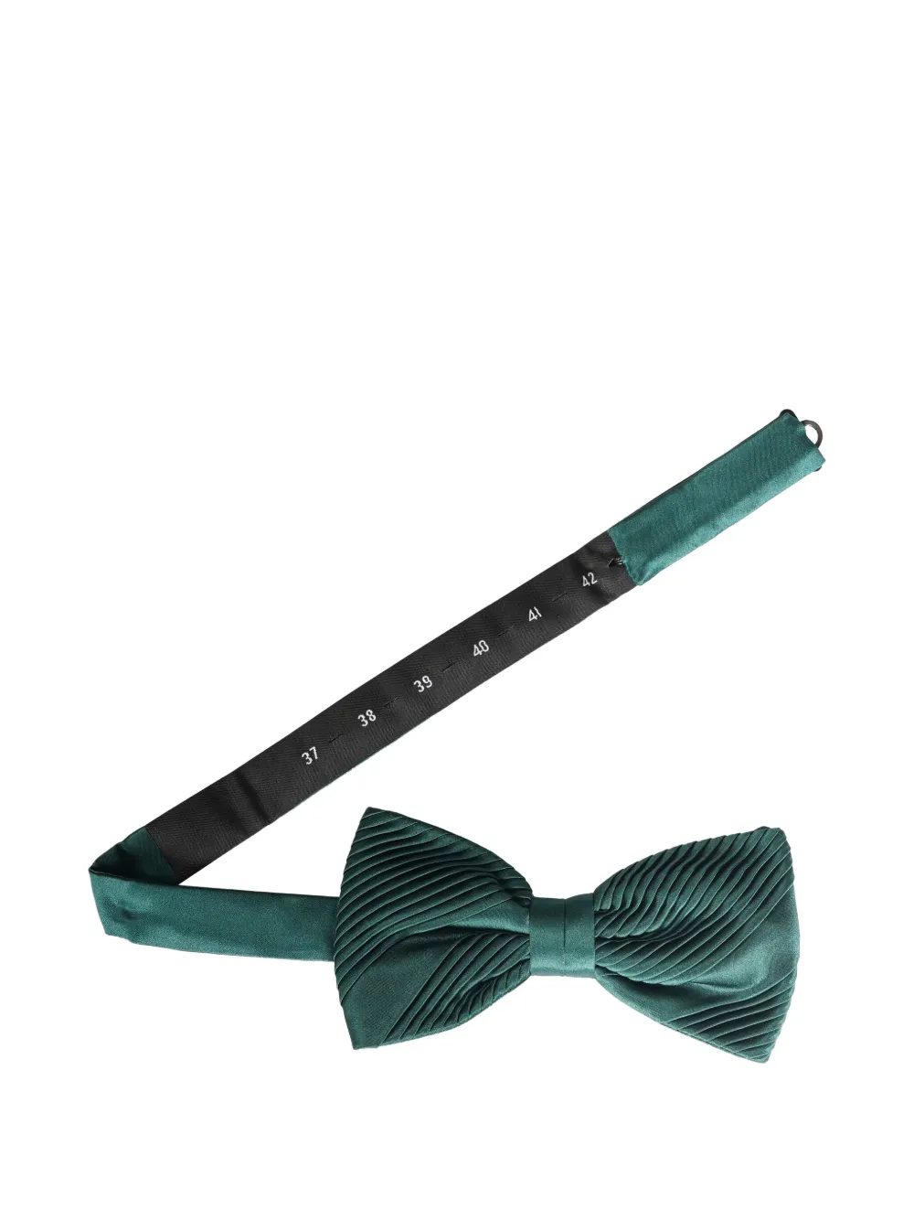 Stefano Ricci pleated silk bow tie Groen
