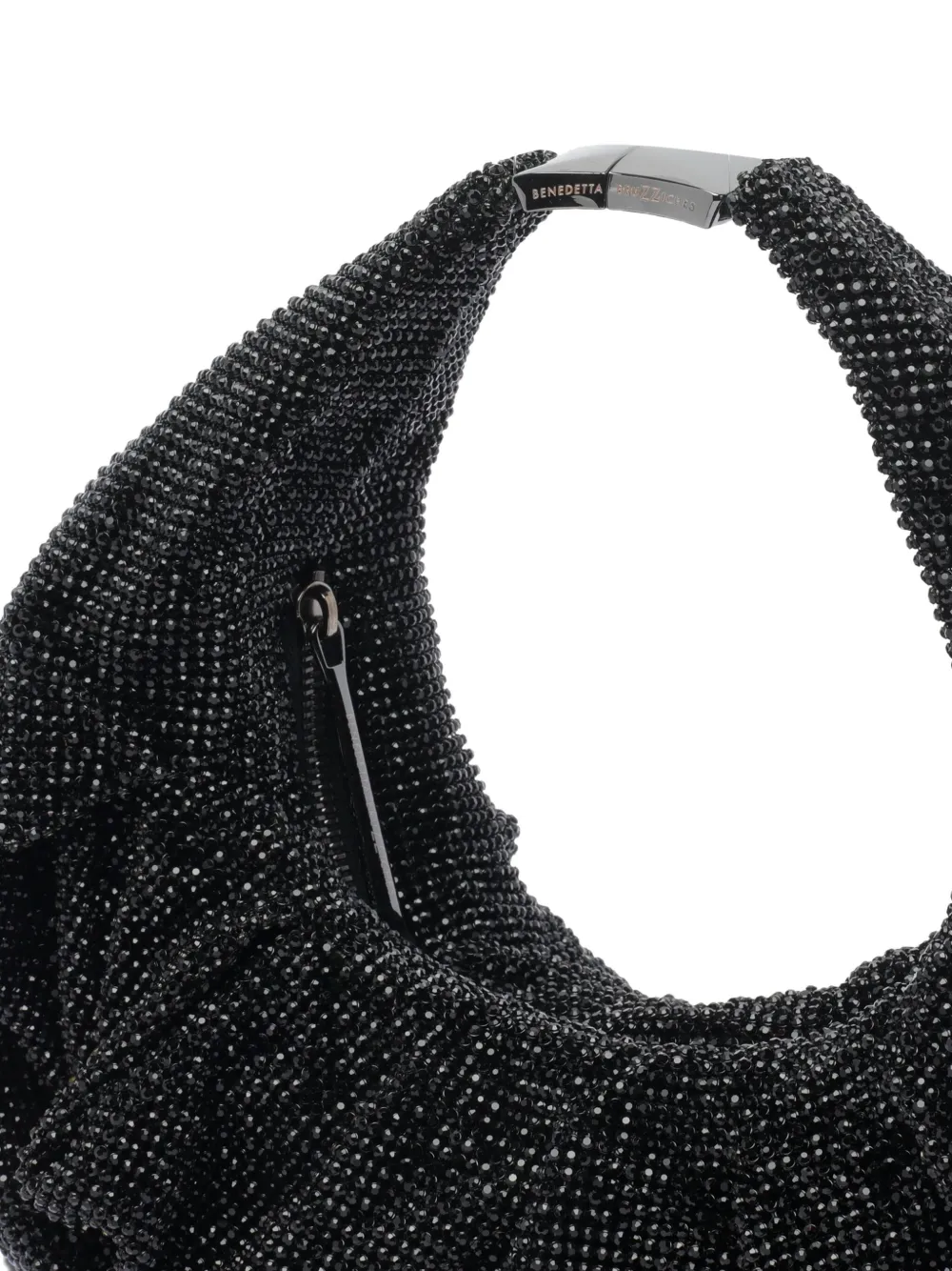 Benedetta Bruzziches small crystal-embellished tote bag Zwart