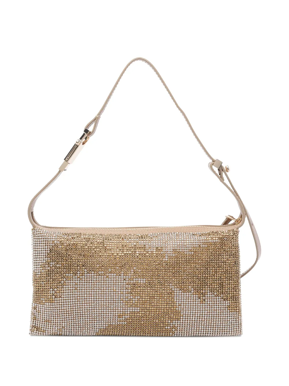Benedetta Bruzziches crystal-embellished shoulder bag Bruin