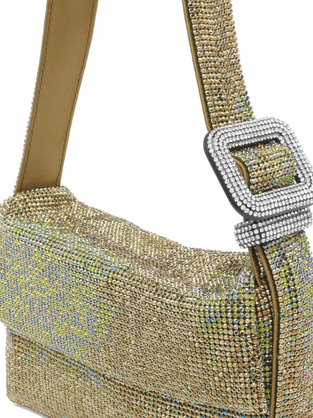 Benedetta Bruzziches Vutty la Mignon crystal-embellished shoulder bag Groen