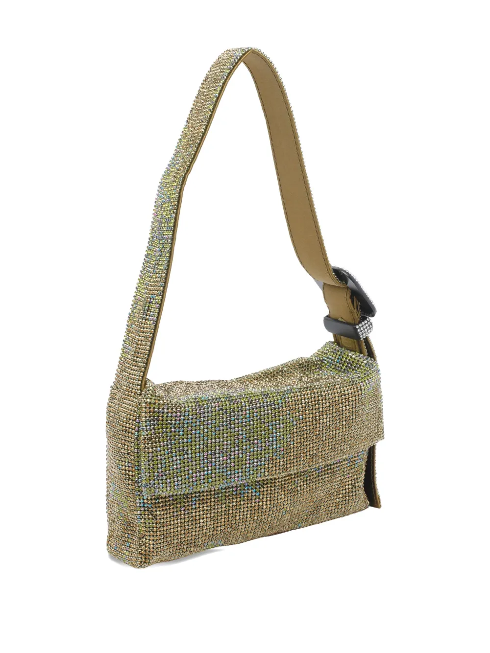 Benedetta Bruzziches Vutty la Mignon crystal-embellished shoulder bag Groen