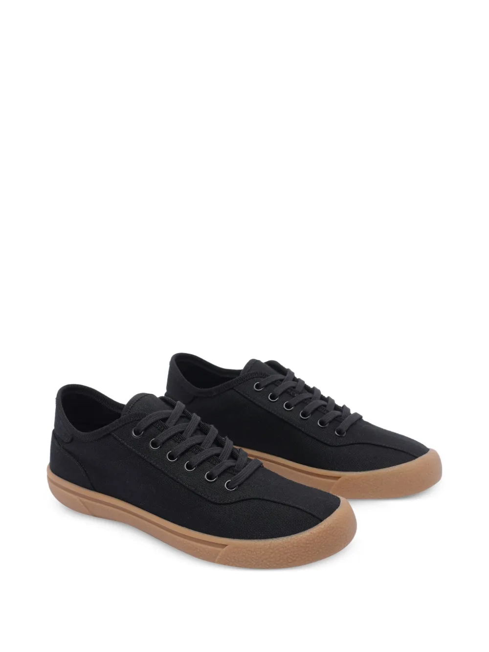 The Row round-toe lace-up sneakers Zwart