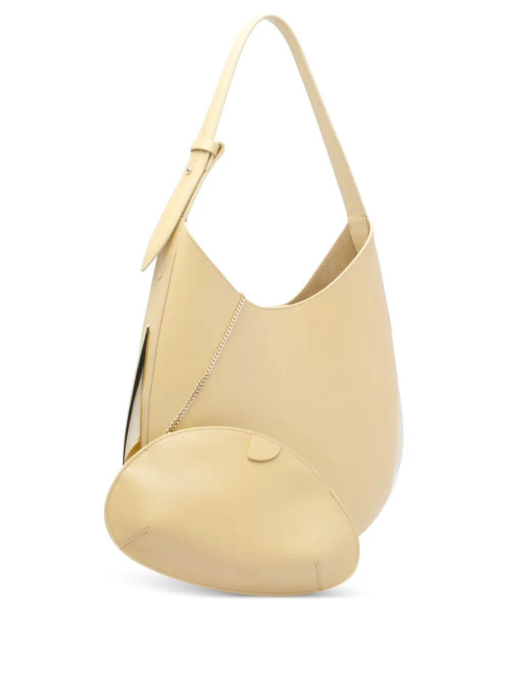Benedetta Bruzziches Amalia calf leather shoulder bag Beige
