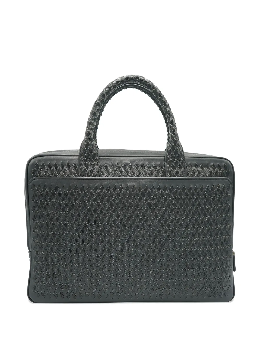 Lardini woven leather briefcase bag | Image 2