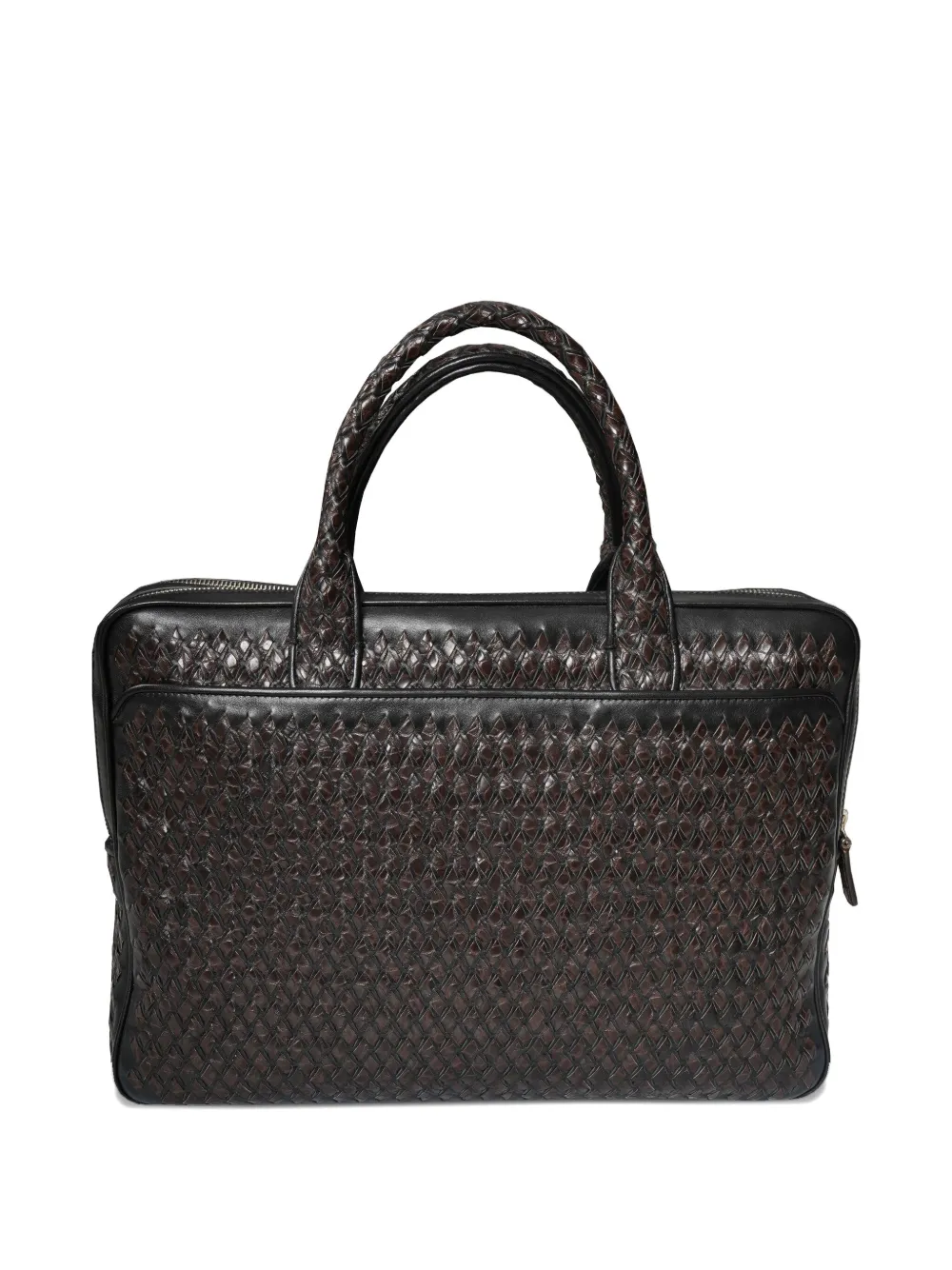 Lardini woven calfskin-alligator leather briefcase | Image 2