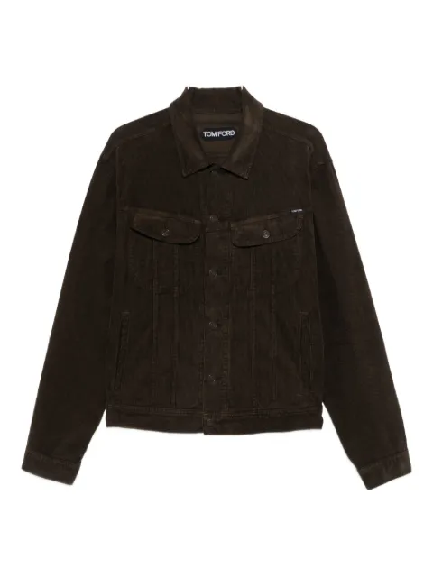 TOM FORD corduroy button-fastening jacket