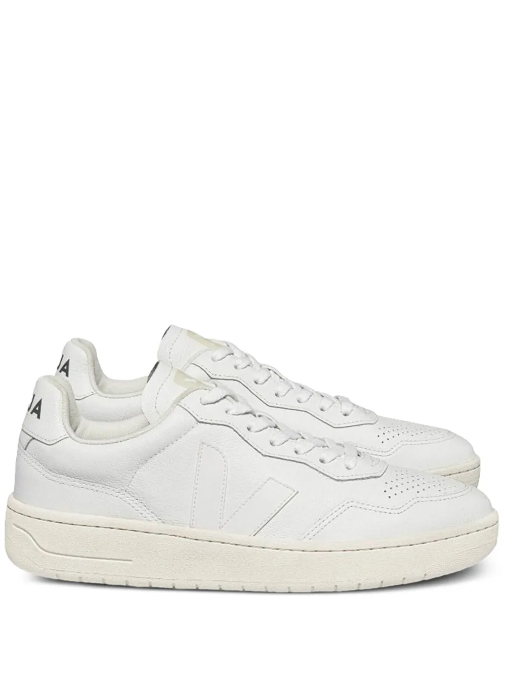 VEJA leather v-logo sneakers White