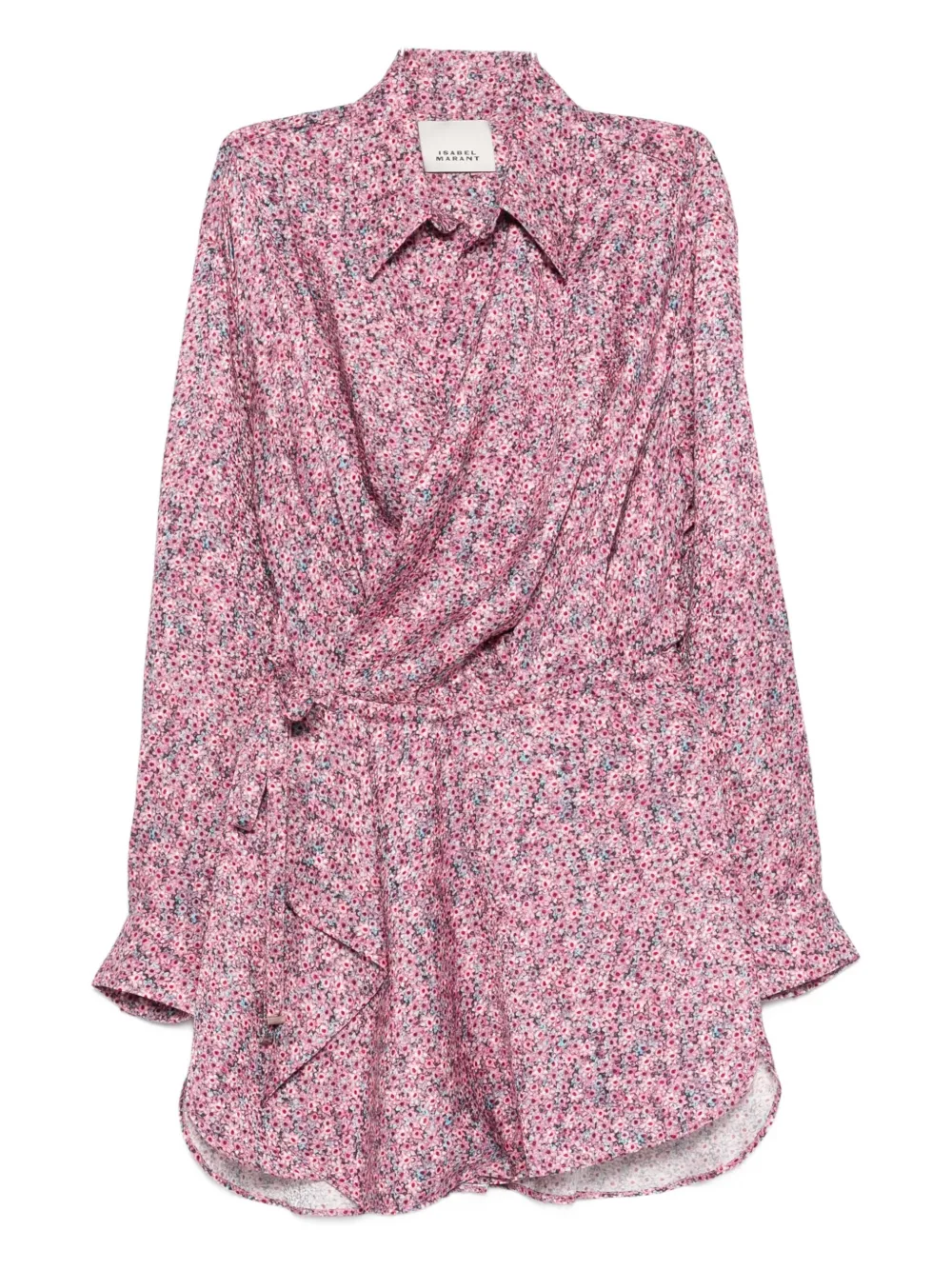 ISABEL MARANT Harmony floral mini dress - Rosa
