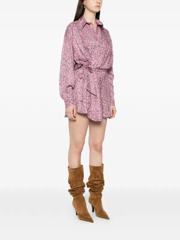 Isabel Marant toile Harmony Floral Mini Dress - Pink
