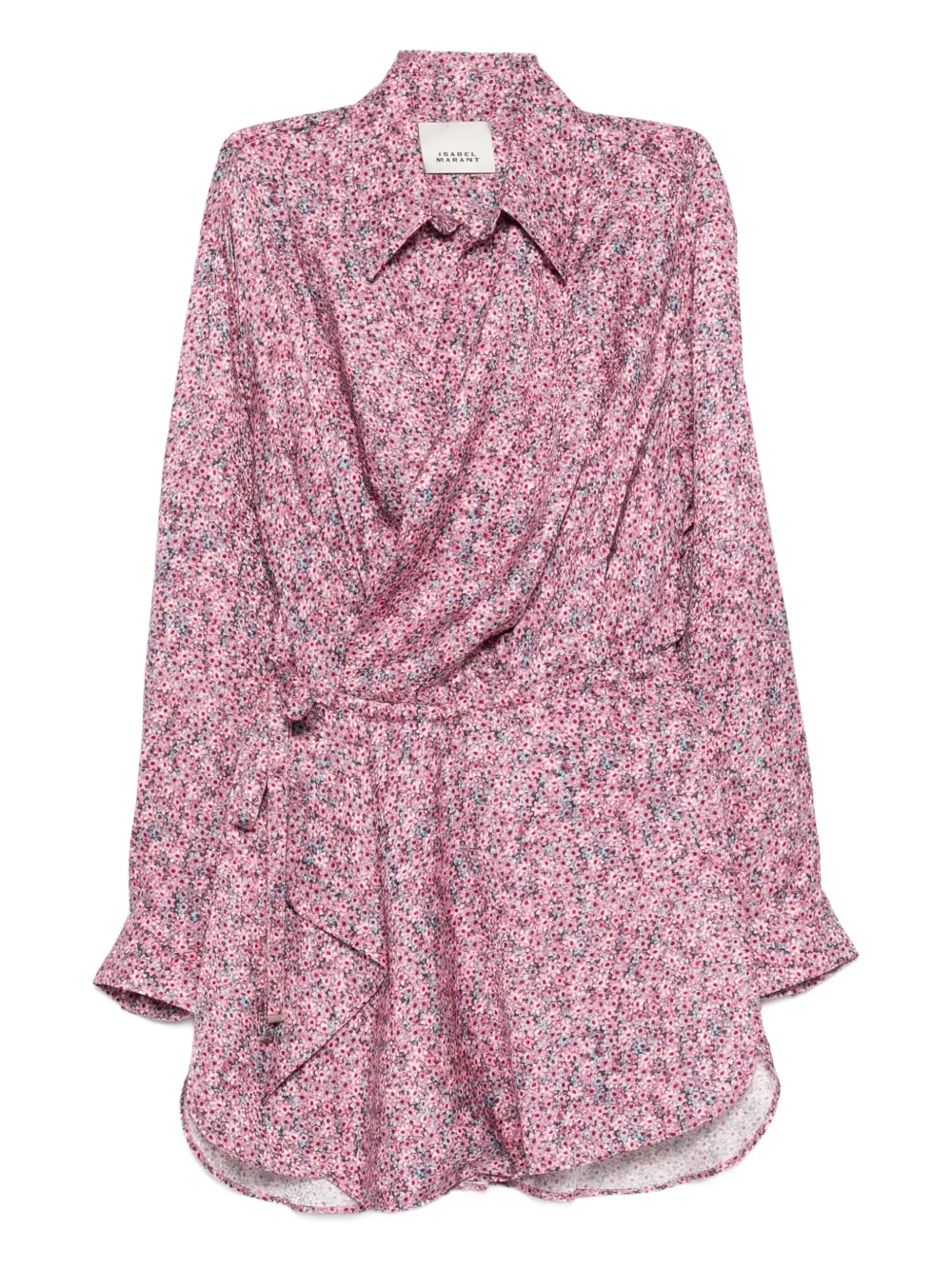 ISABEL MARANT Harmony floral mini dress - Rosa