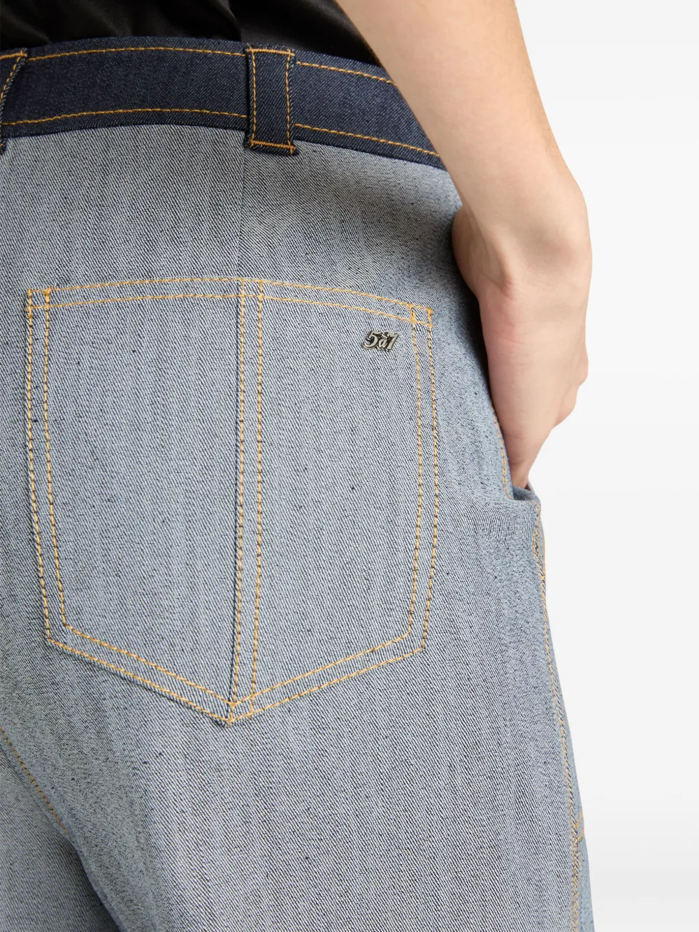 Cinq A Sept Benji jeans met knoopsluiting Blauw