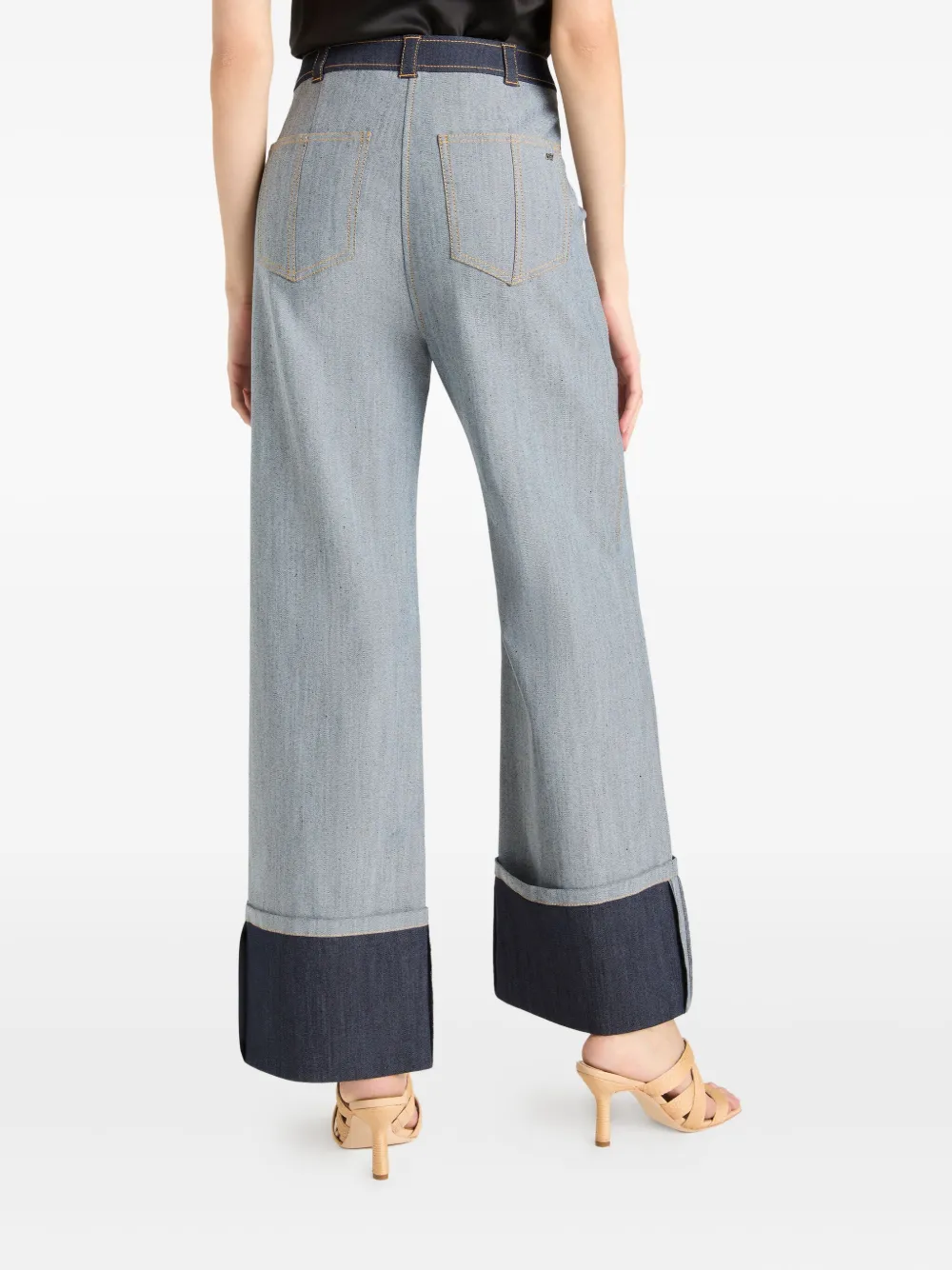 Cinq A Sept Benji jeans met knoopsluiting Blauw