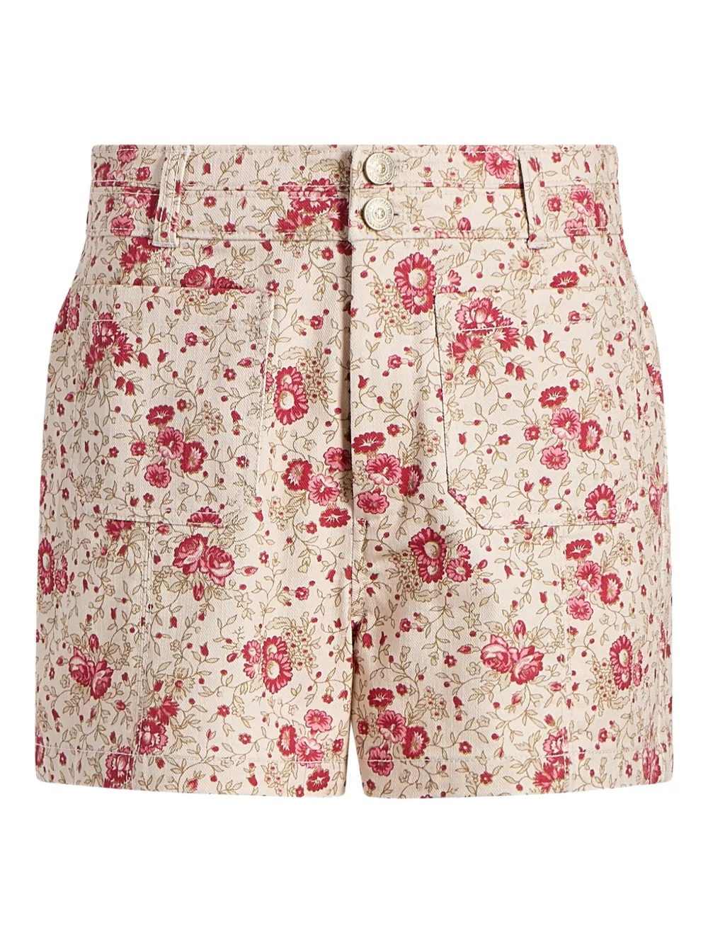 Cinq A Sept Dorothea floral-print shorts Beige