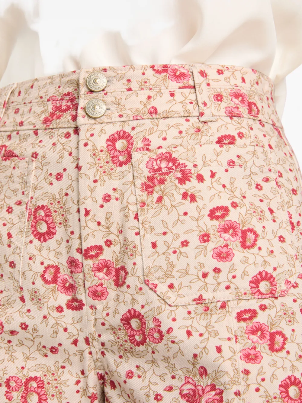 Cinq A Sept Dorothea floral-print shorts Beige