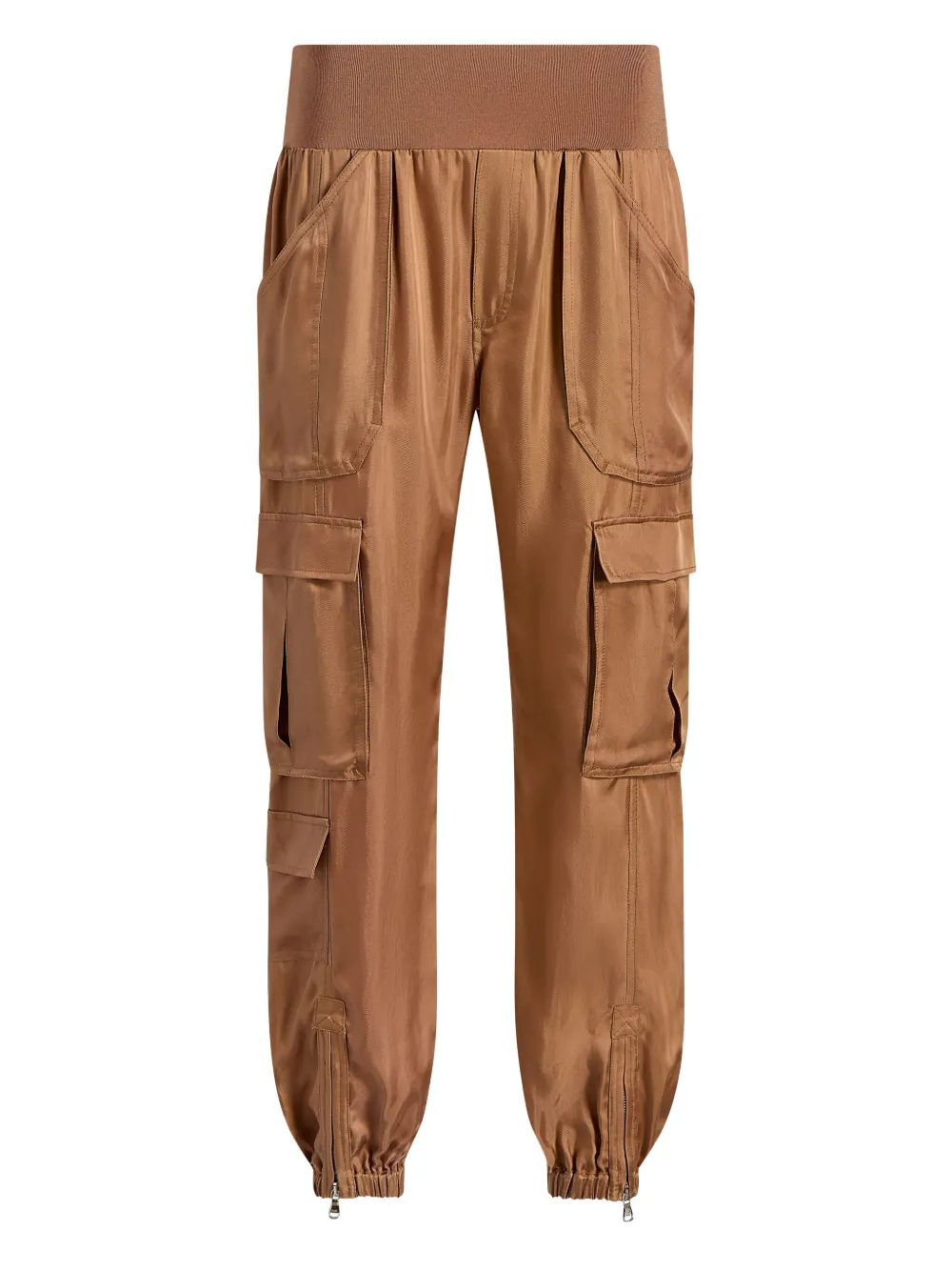 Cinq A Sept Raven elasticated-waist cargo trousers Bruin